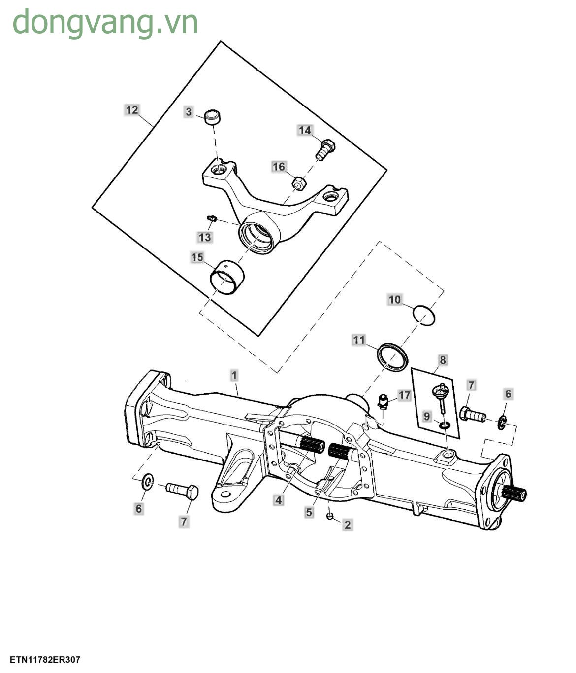 Front Axle, MFWD - ST831922